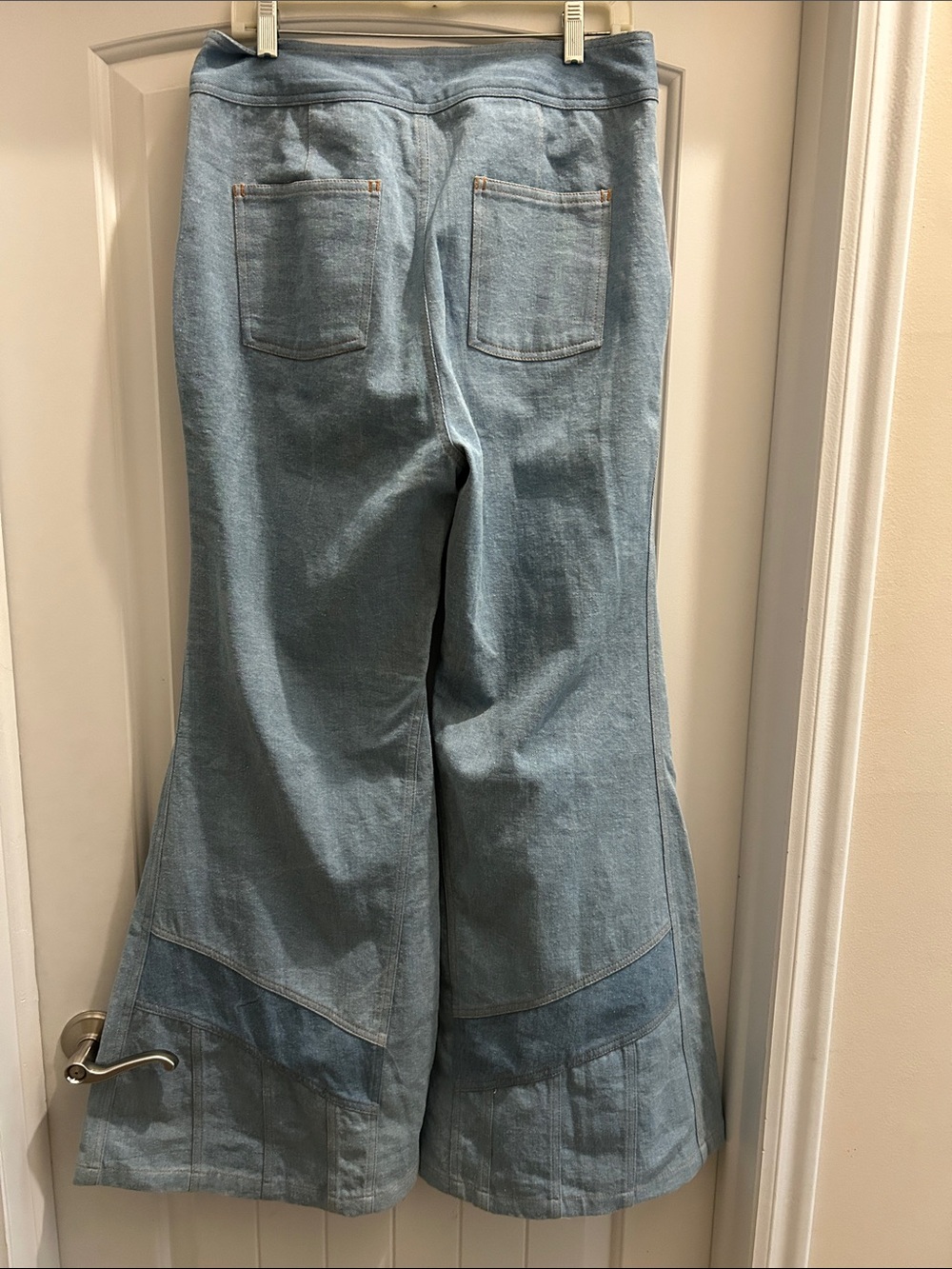🌼 Chasing Unicorns Red Hot Jeans with Rainbow Trim - Picture 10 of 11